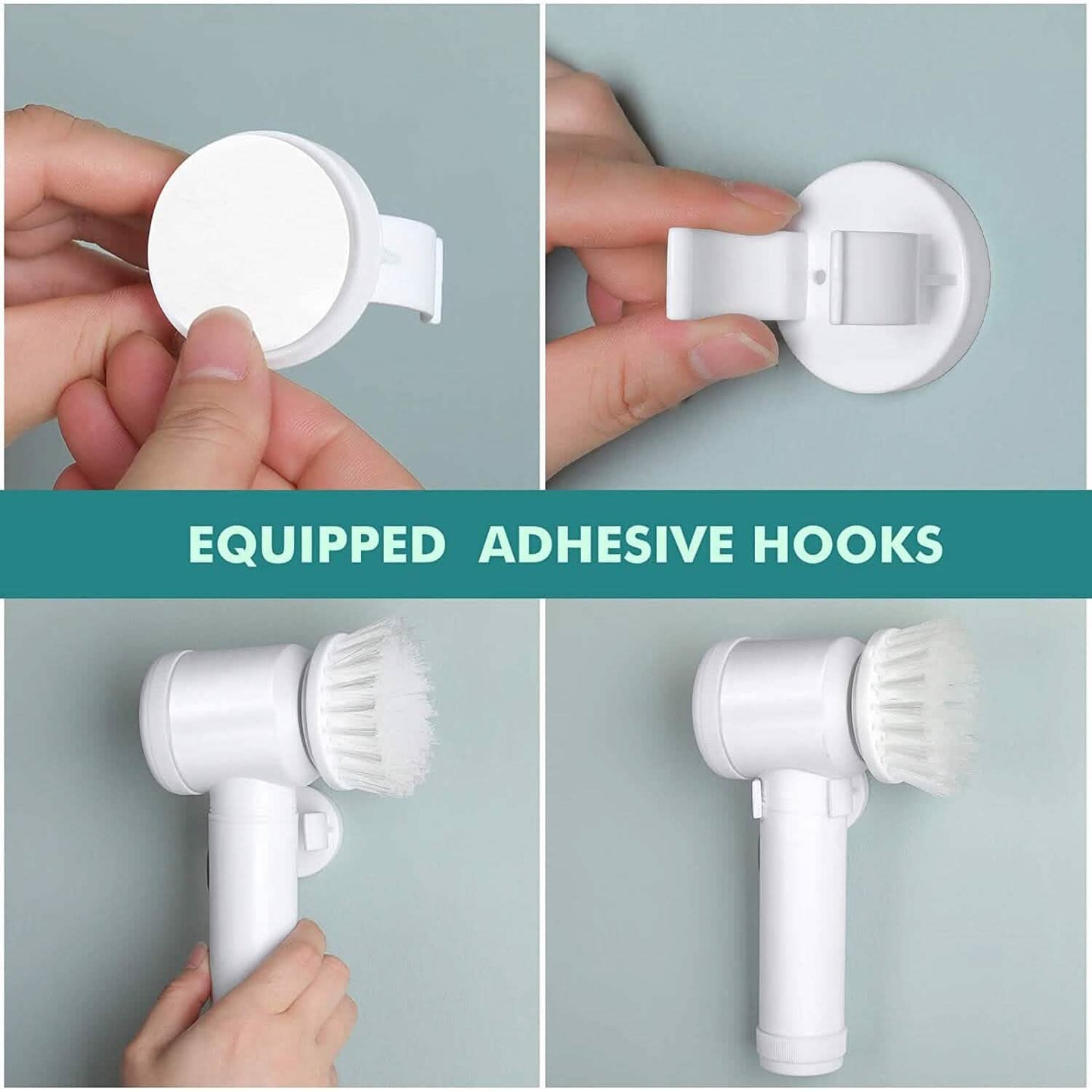 Electric Spin Scrubber Electric Cleaning Brush with 3 Brush Heads