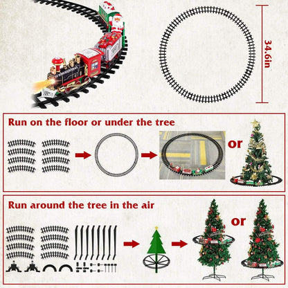 Electric Train Christmas Kid Toy Set