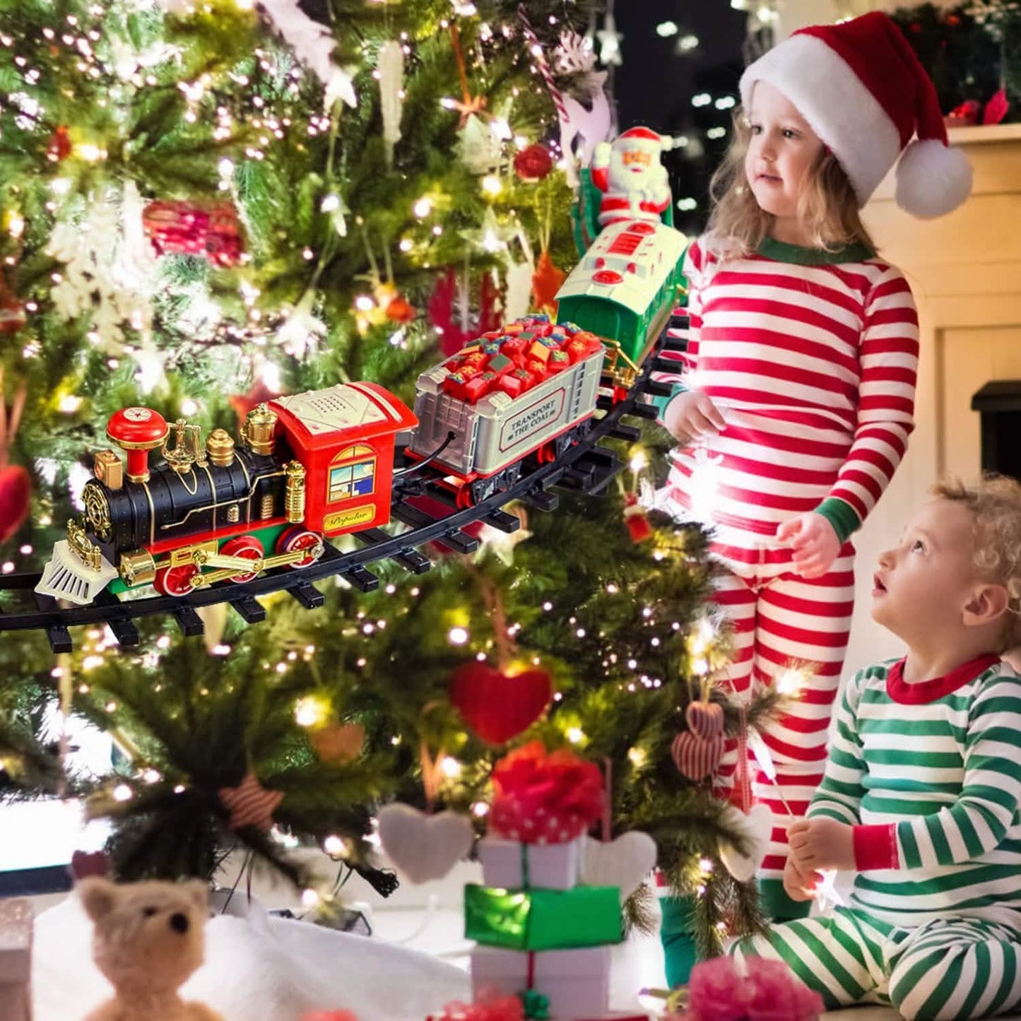 Electric Train Christmas Kid Toy Set