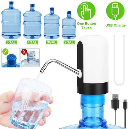 Electric Water Bottle Dispenser Rechargeable Automatic Drinking Water Bottle Pump