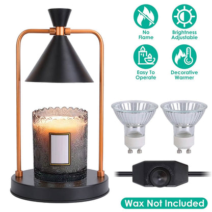 Electric Wax Melt Warmer Lamp Dimmable with 2 GU10 Bulbs