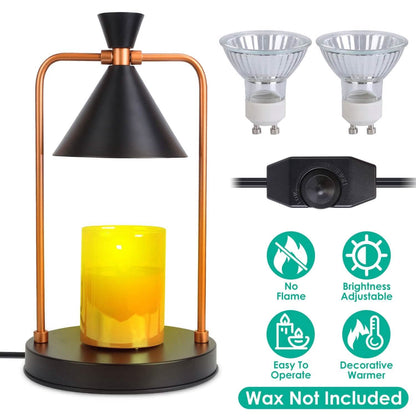 Electric Wax Melt Warmer Lamp Dimmable with 2 GU10 Bulbs