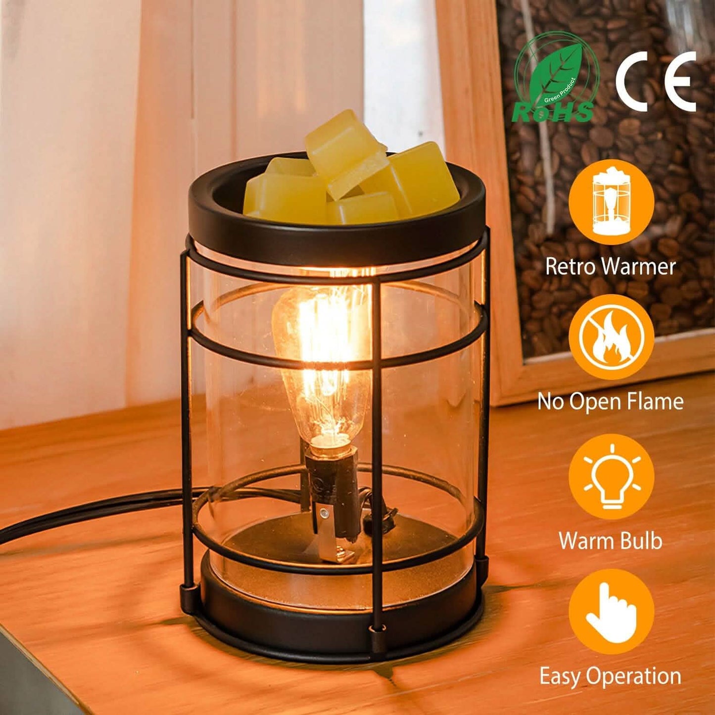 Electric Wax Melt Warmer Vintage Light Bulb