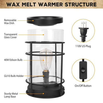 Electric Wax Melt Warmer Vintage Light Bulb