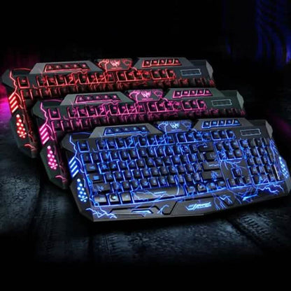 Electrified Gaming Keyboard and Mouse Set