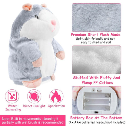 Electronic Talking Hamster Plush