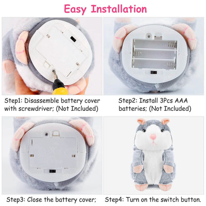 Electronic Talking Hamster Plush