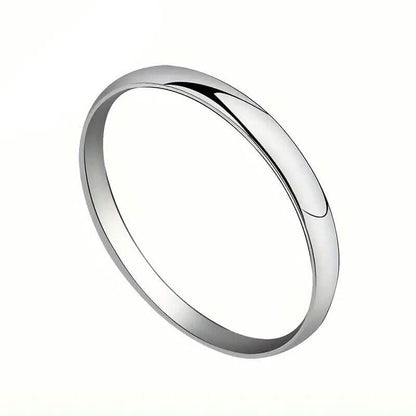 Elegant and Charming S925 Silver Wedding Band Ring