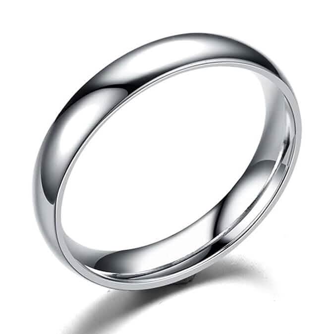 Elegant and Charming S925 Silver Wedding Band Ring