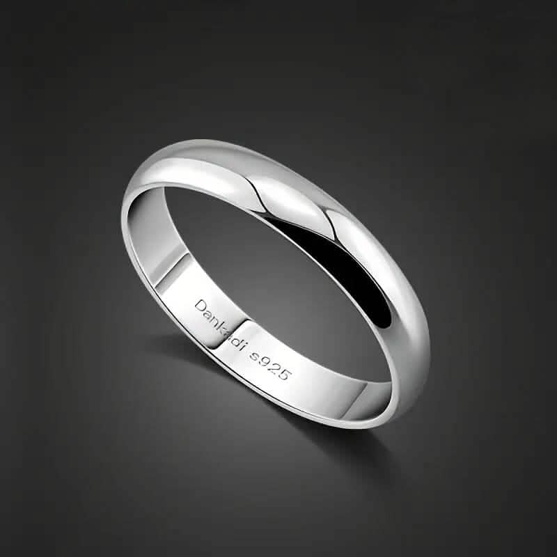 Elegant and Charming S925 Silver Wedding Band Ring
