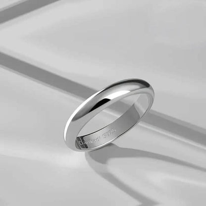 Elegant and Charming S925 Silver Wedding Band Ring