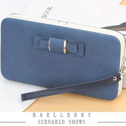 Elegant Bow Decor Phone Wallet