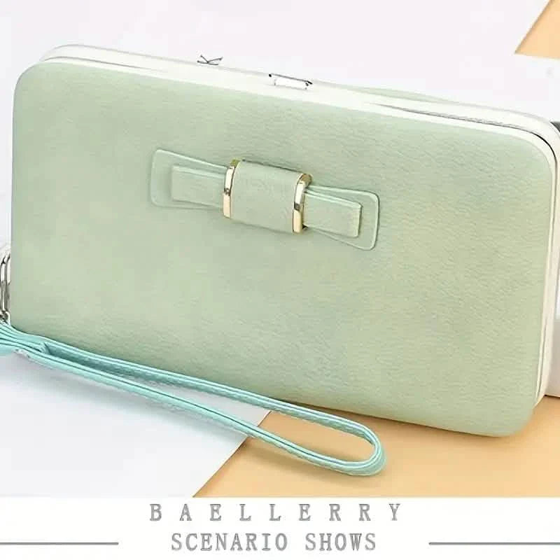 Elegant Bow Decor Phone Wallet