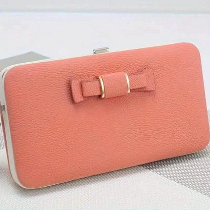 Elegant Bow Decor Phone Wallet
