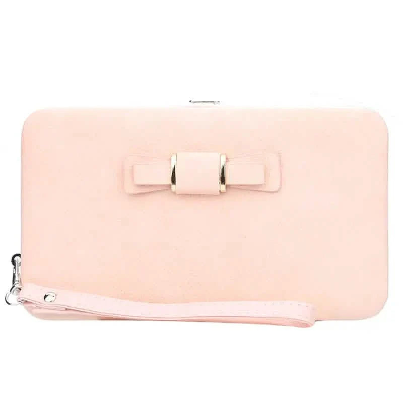 Elegant Bow Decor Phone Wallet