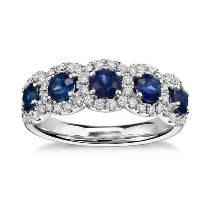 Elegant Copper Ring with Synthetic Cubic Zirconia