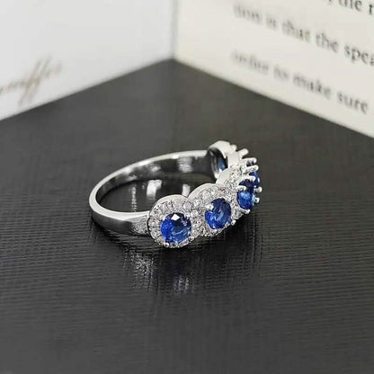 Elegant Copper Ring with Synthetic Cubic Zirconia
