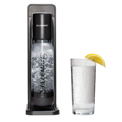 Ellemate Classic Carbonated Drink Maker, Seltzer Water with One-Push Fizz Technology, Cordless Carbonation for Bubbly Water