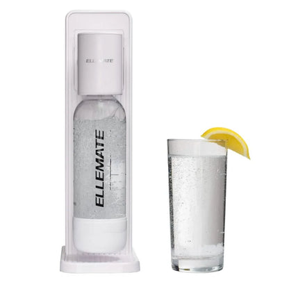 Ellemate Classic Carbonated Drink Maker, Seltzer Water with One-Push Fizz Technology, Cordless Carbonation for Bubbly Water