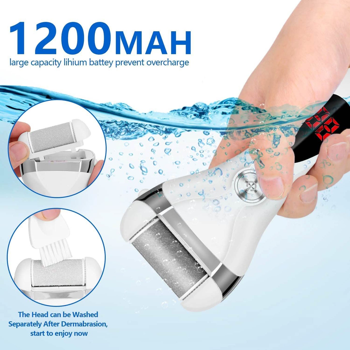 Elmchee Rechargeable Foot Callus Remover Kit