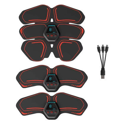 EMS Muscle Stimulator LCD Screen USB Rechargeable Portable Trainer