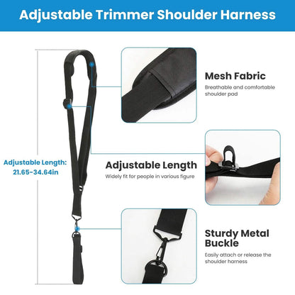 Ergonomic Trimmer Handle Grip with Shoulder Strap