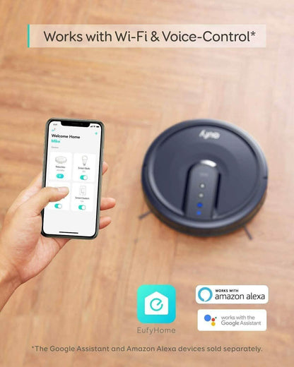 eufy RoboVac 25C Robotic Vacuum Cleaner Wi-Fi Smart Robot (Refurbished)