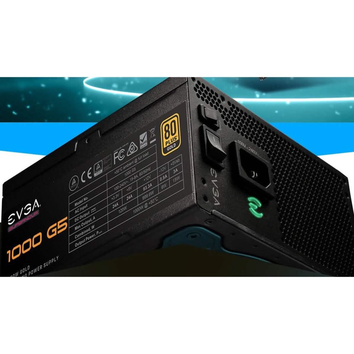 EVGA SuperNOVA 1000 G5 Power Supply (220-G5-1000-X1) (Refurbished)