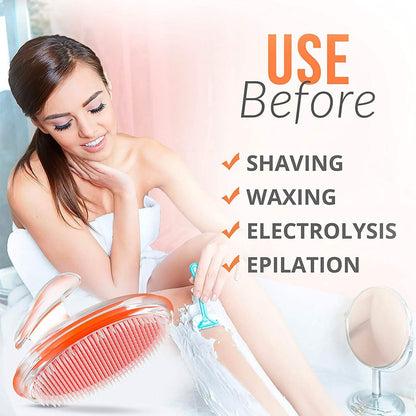 Exfoliating Brush Ingrown Hair and Razor Bump Treatment