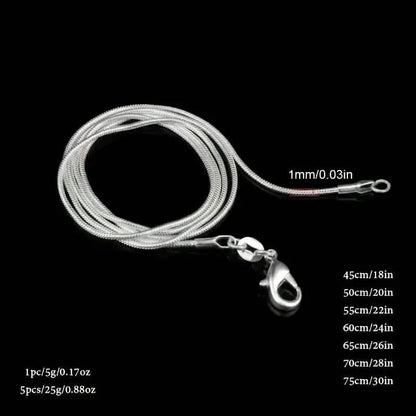 Exquisite Casual Snake Necklace Collarbone Chain Couple Pendant