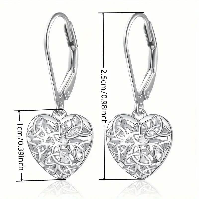 Exquisite Hollow Heart-Shaped Hoop Earrings
