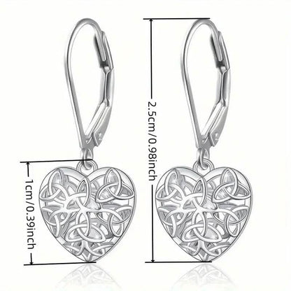Exquisite Hollow Heart-Shaped Hoop Earrings