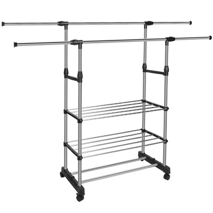 Extendable Garment Hanging Rack