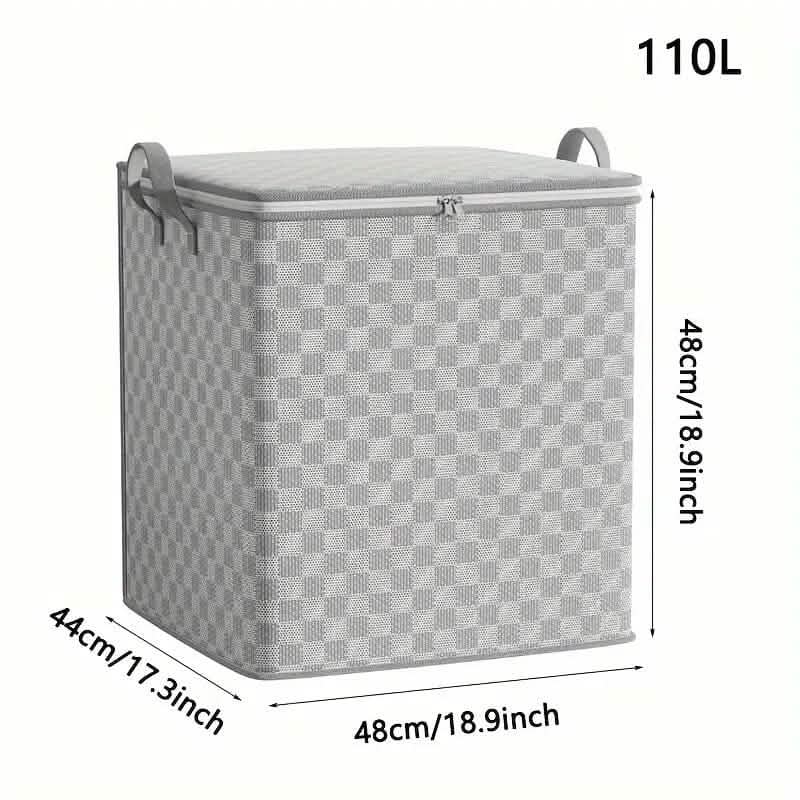 Checkerboard Canvas Portable Storage Box