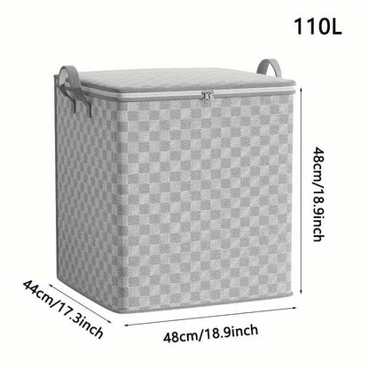 Checkerboard Canvas Portable Storage Box