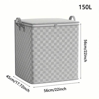 Checkerboard Canvas Portable Storage Box
