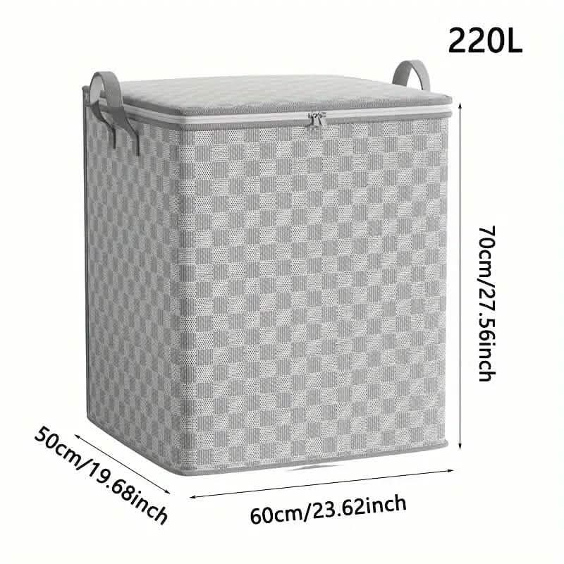 Checkerboard Canvas Portable Storage Box