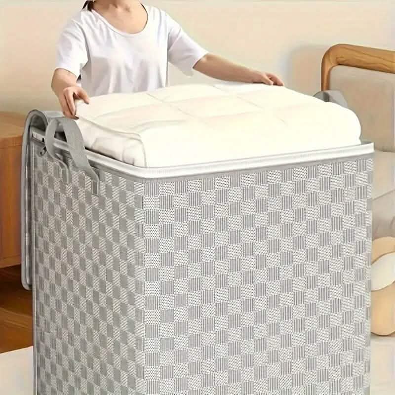 Checkerboard Canvas Portable Storage Box