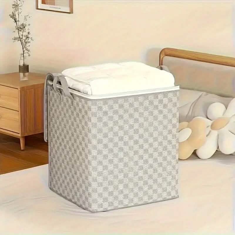 Checkerboard Canvas Portable Storage Box
