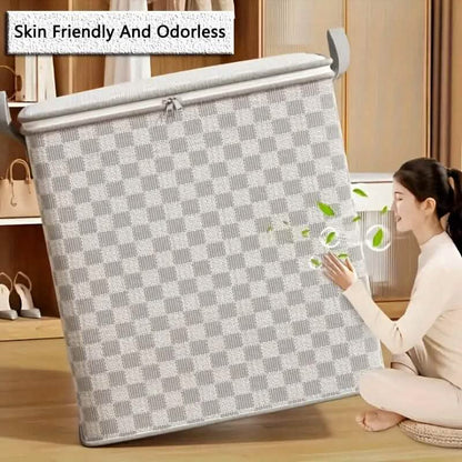 Checkerboard Canvas Portable Storage Box