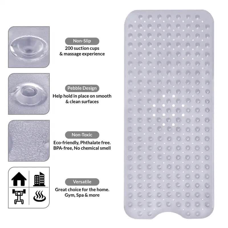Extra Long Non Slip Bathtub Mat