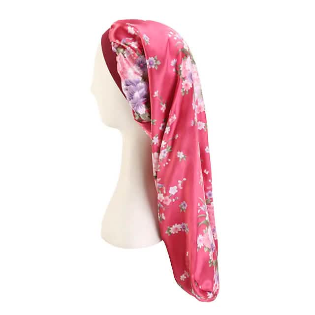 Extra Long Satin Bonnet Sleep Cap Long Bonnet for Braids Hair Loose Cap