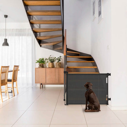 Extra Wide Child Safety Gate Retractable Door