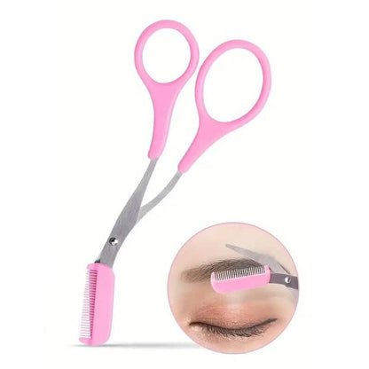 Eyebrow Trimmer Scissor with Comb
