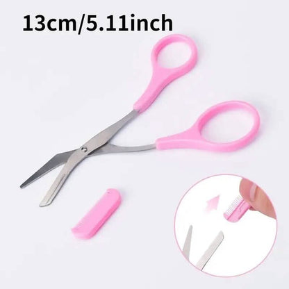 Eyebrow Trimmer Scissor with Comb