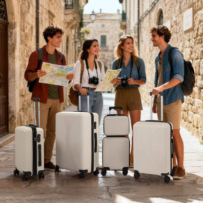 5-Piece Lightweight Luggage Set with Lock – 12/16/20/24/28 Inch