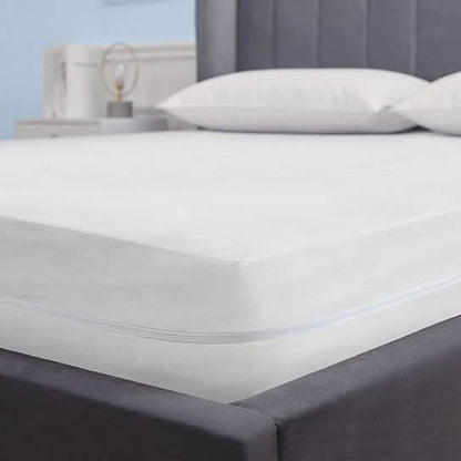 Fabric Zippered Waterproof and Bed Bug Mattress Protector