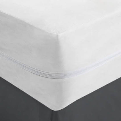 Fabric Zippered Waterproof and Bed Bug Mattress Protector