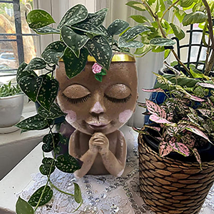 Face Planters Pots Unique Head Planter
