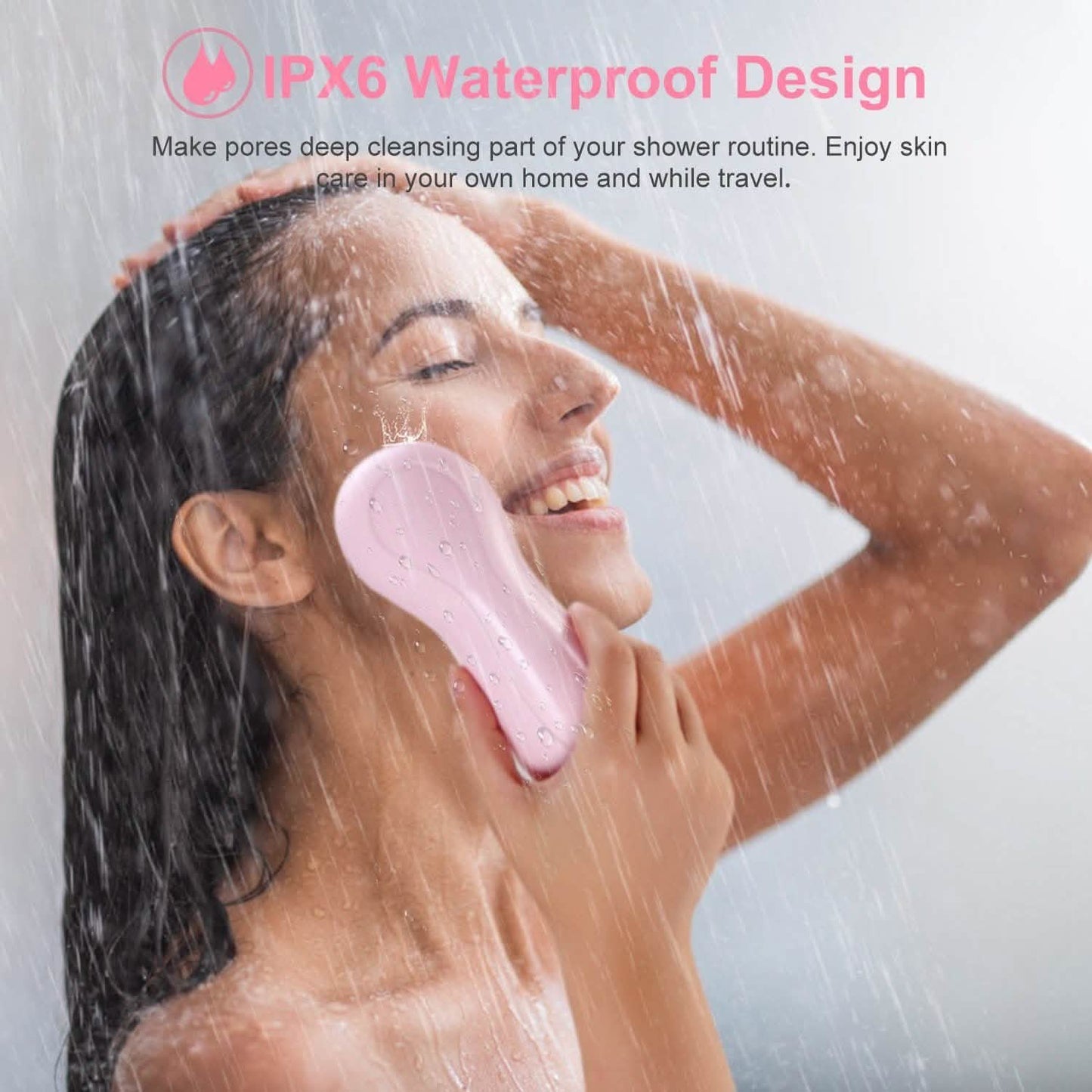 Facial Cleansing Brush IPX6 Waterproof 2 Speed Face Brush